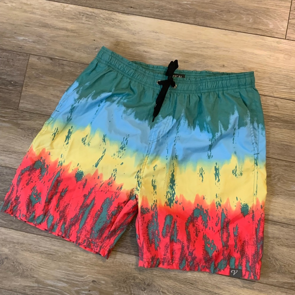 Vertical sport men’s swim trunks. Size L